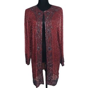 Hand Made Sheer Embroidered Cardigan